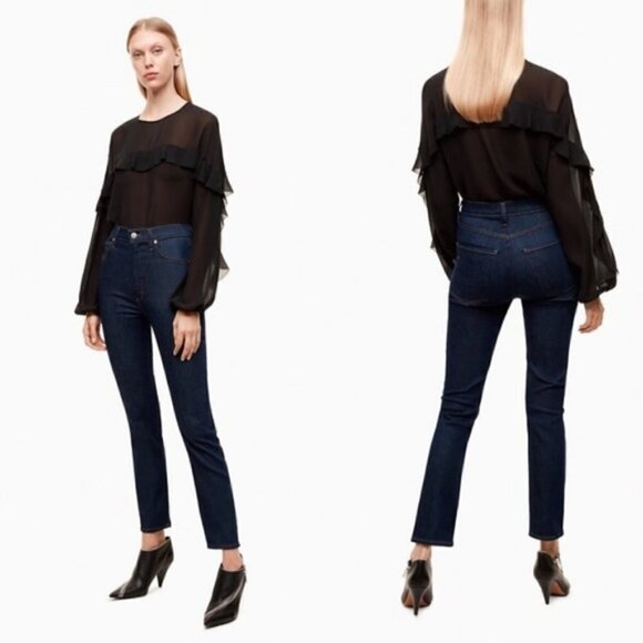 Wilfred x Citizens of  Humanity  Nola Super High Rise Slim Jeans - Picture 1 of 13